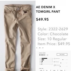 AE Tom Girl pants!